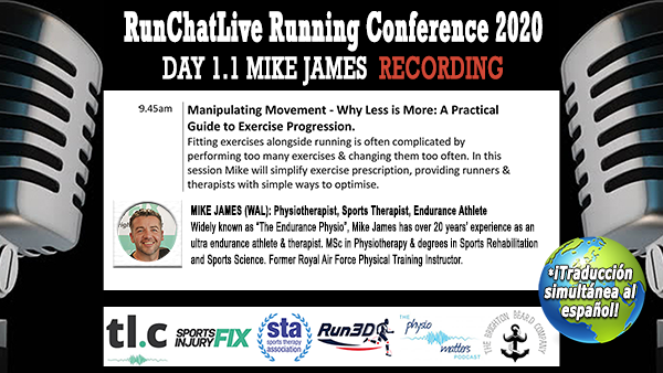 Exercise Progression For Runners – Runchatlive Running Conference 2020 – Day 1.1 Mike James