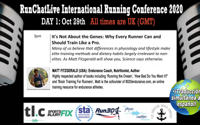 RunChatLive Running Conference: 6 Days To Go – Speaker 5: Matt Fitzgerald – Why Every Runner Should Train Like a Pro